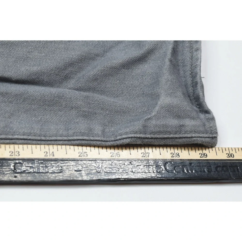 Levis 501 Jeans Mens 33x32 (33x29.5) Gray Original Straight Button-Fly Cotton